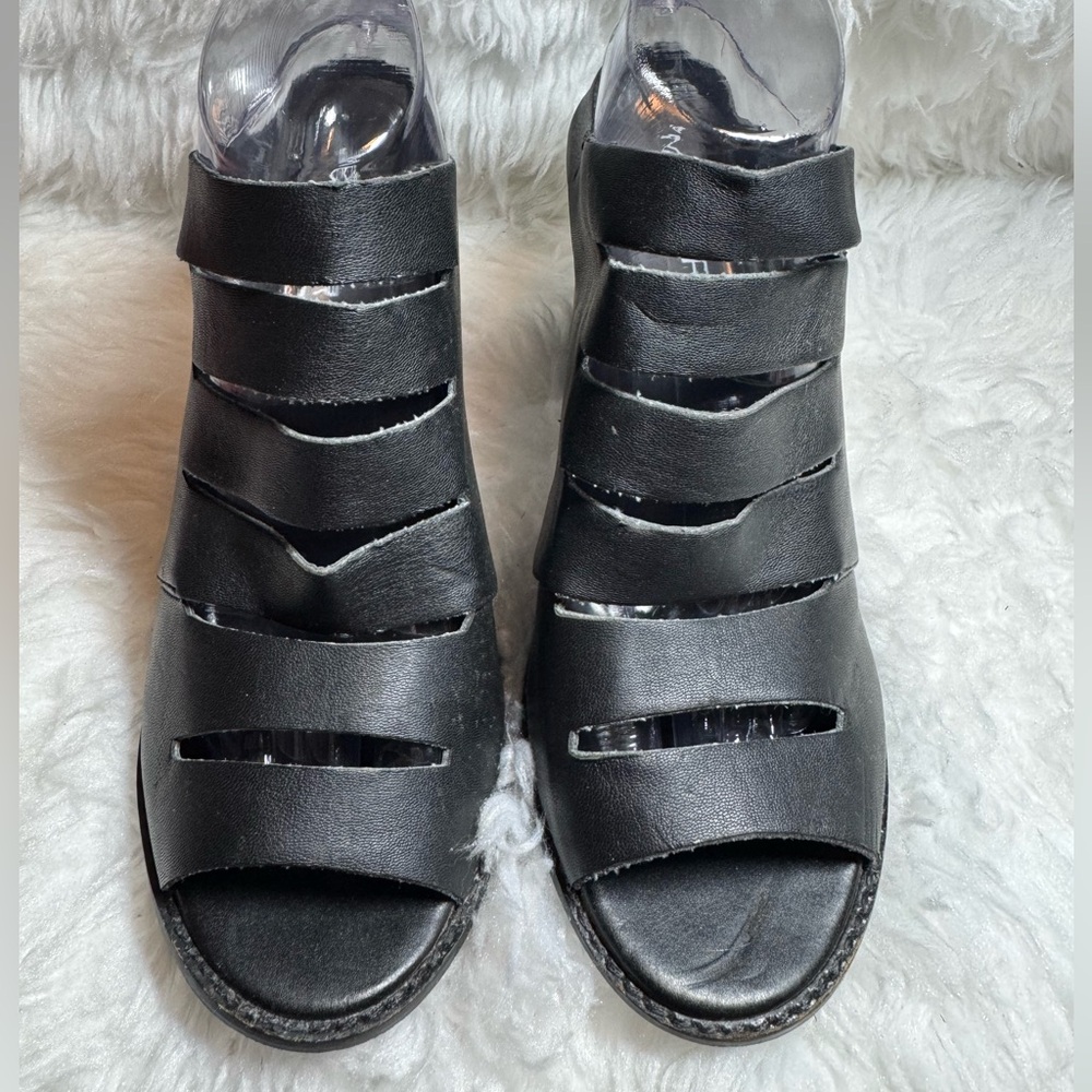 Mercer Midnight Black Strappy Sandals